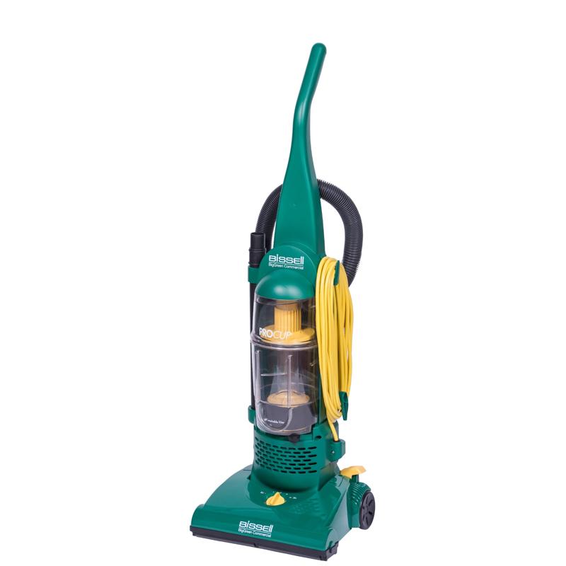 Full body view of Bissell BGU1937T ProCup Upright Vacuum on white background.