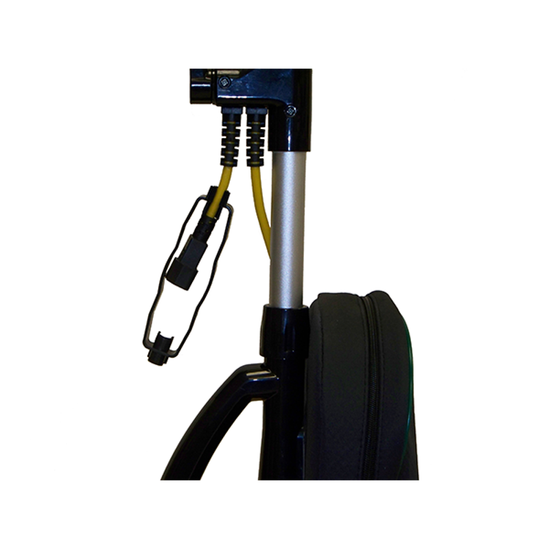  Close-up of the cord attachment on the Bissell BGU8000 Upright Vacuum.