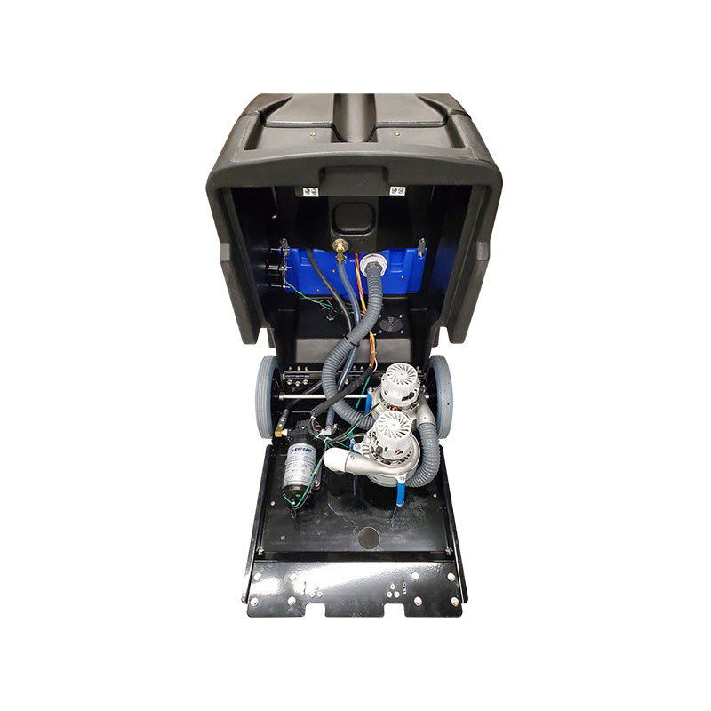 E-Steam Defender 150 Portable Extractor with Dual 2 Stage Vac Inside View