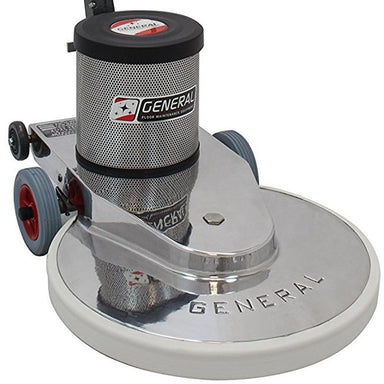 Close-up view of the bottom part of General Floorcraft 1500 RPM 20" Burnisher 1500DC-1.
