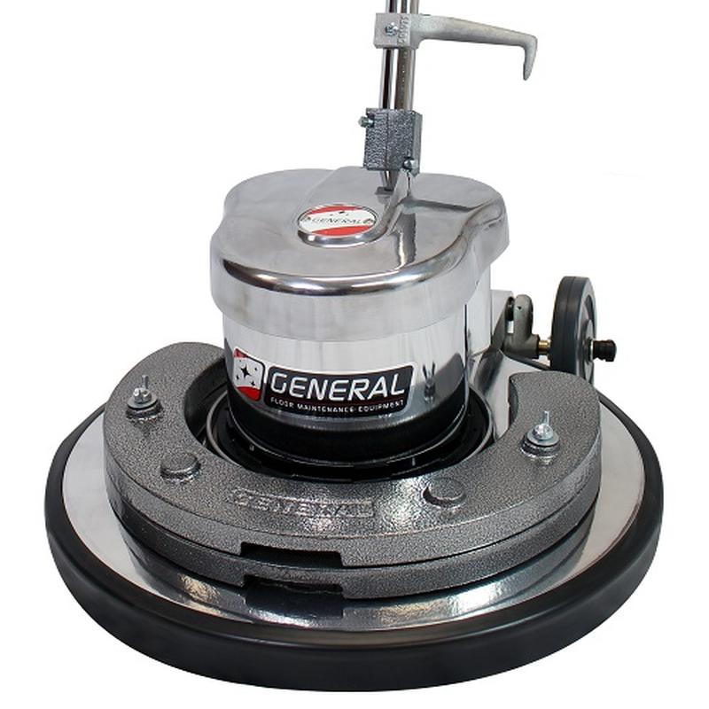 Close-up view of the main body of the General Floorcraft MBL-20D Marble Floor Machine