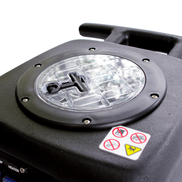 Mytee HP120 clear lid close up