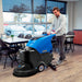 Johnny Vac 22" Autoscrubber JVC56BN in use on floor