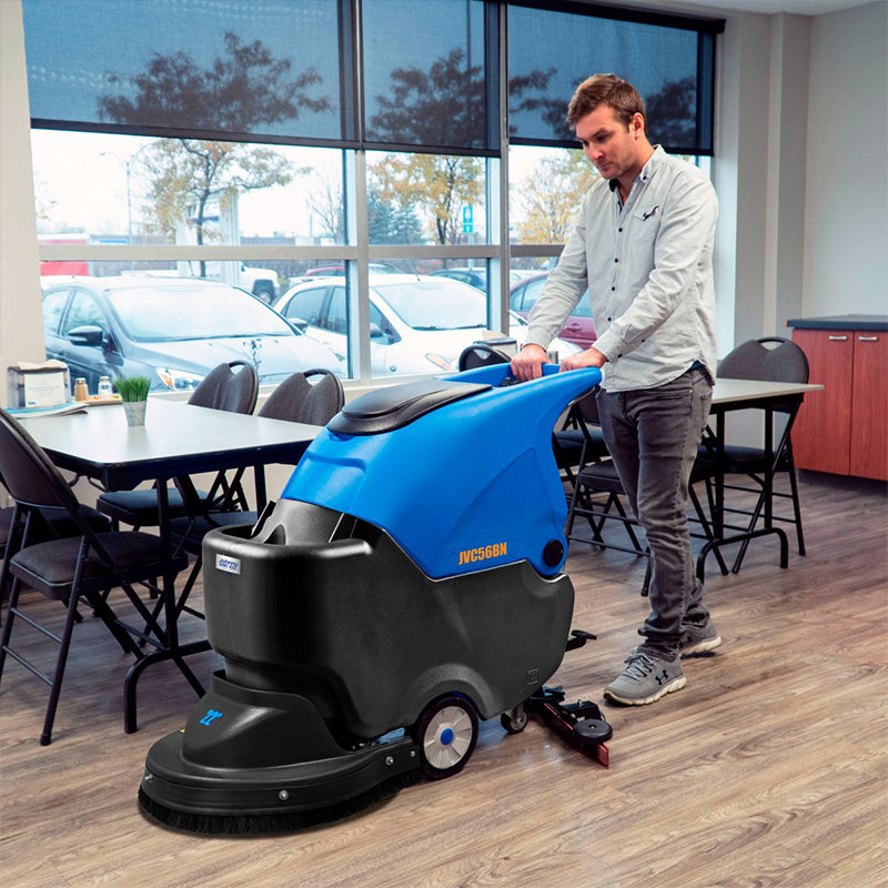 Johnny Vac 22" Autoscrubber JVC56BN in use on floor