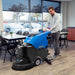Johnny Vac 22" Autoscrubber JVC56BTN in use on floor
