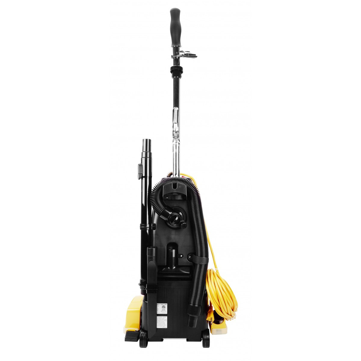 Back full body view of Johnny Vac Carpet Pro Commercial Upright Vacuum VACCPU4T COM4T