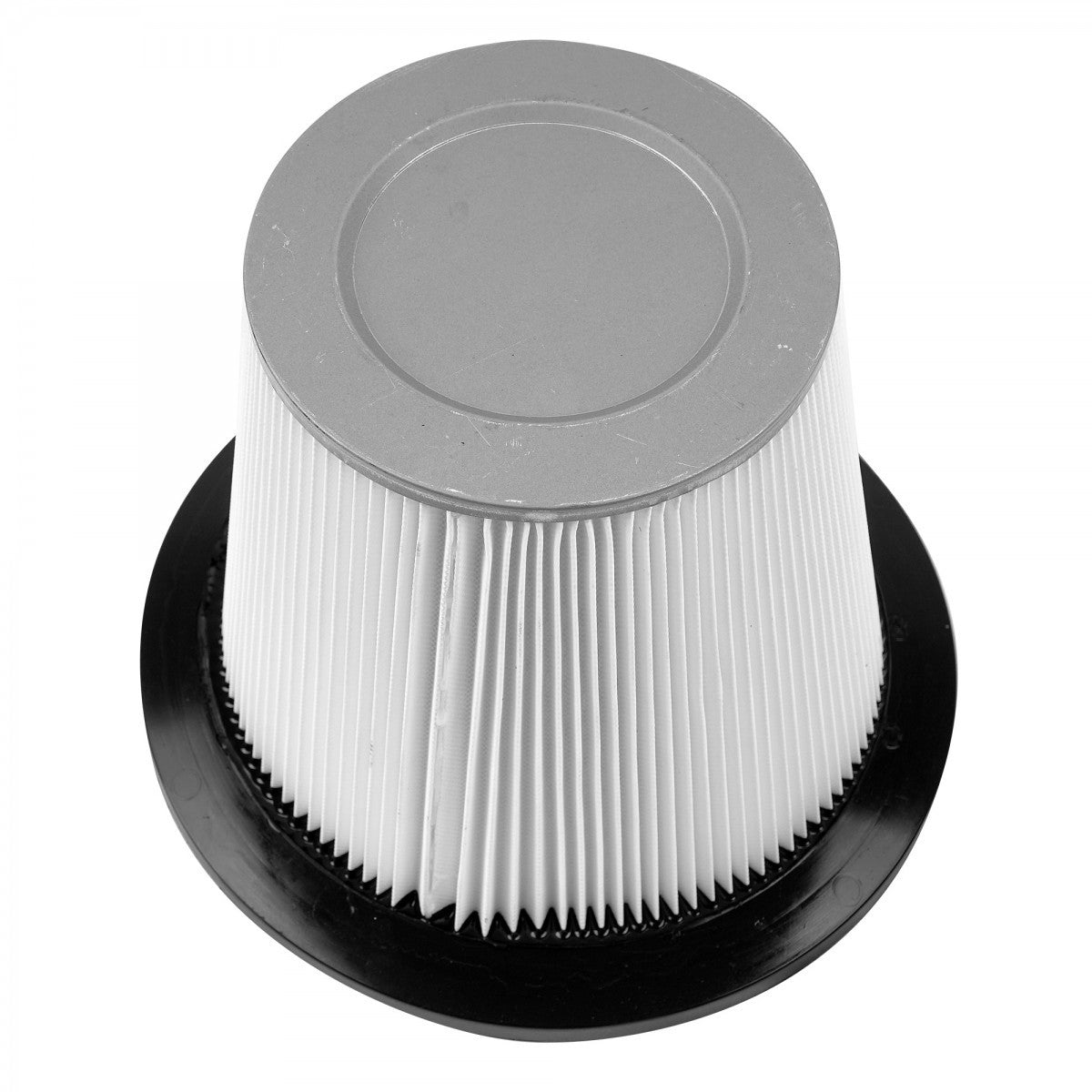 Upside-down view of filter for Johnny Vac Commercial Vacuum with Shaker - Metal Tank JV555M