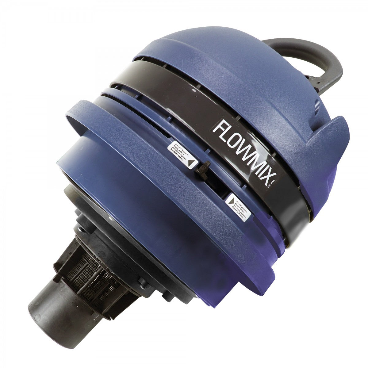 Side view of Johnny Vac FlowMix Heavy Duty Vacuum Unit with handles on white background