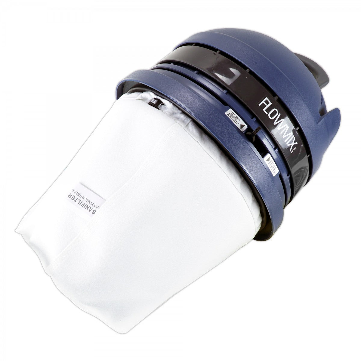Johnny Vac FlowMix Heavy Duty Vacuum Unit with fabric bag on white background