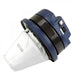 Close-up view of the motor and filter part of the Johnny Vac Ghibli Heavy Duty Wet & Dry Vacuum JV403HD, on a white background