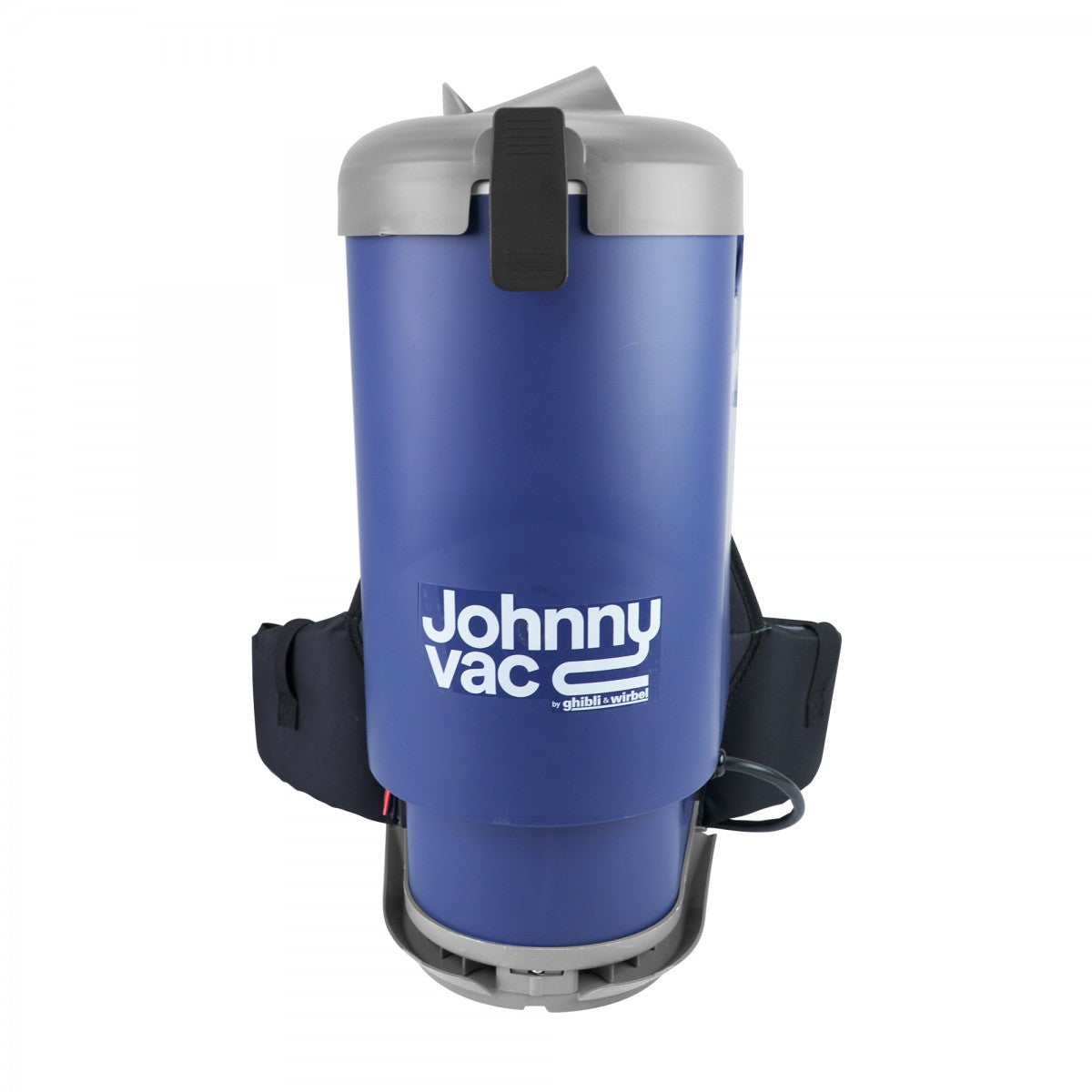  Front view of Johnny Vac Ghibli Professional HEPA Backpack Vacuum JVT1 on white background