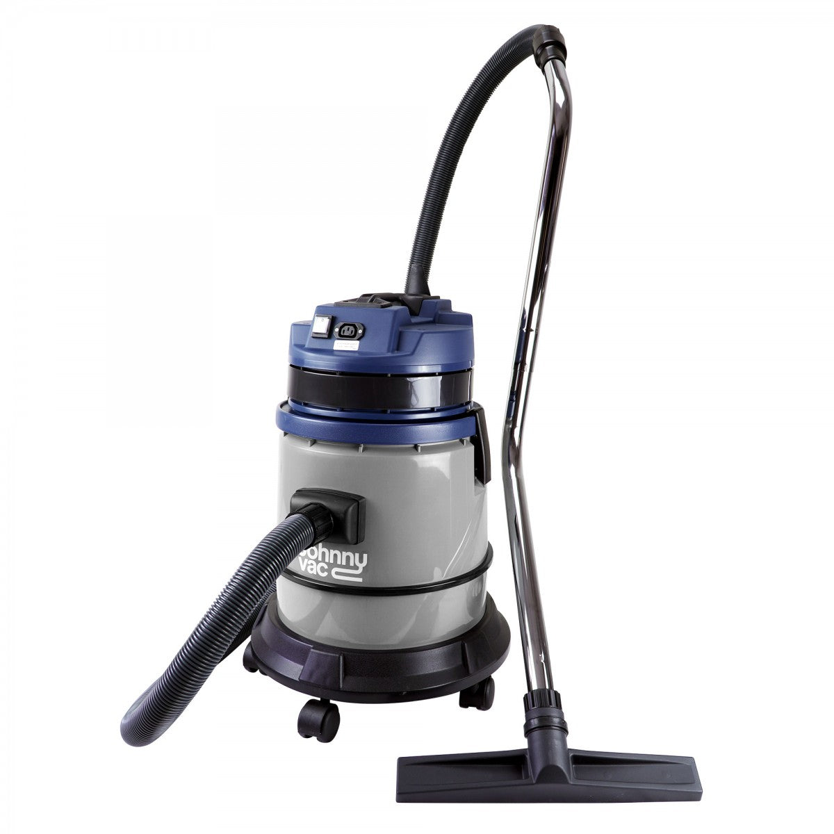 Full body view of Johnny Vac Ghibli Wet & Dry Vacuum JV315 7.5 Gal on white background.