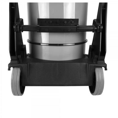 Bottom close-up view of Johnny Vac Ghibli Wet & Dry Vacuum JV420P 16 Gal KOALA 420B on white background.