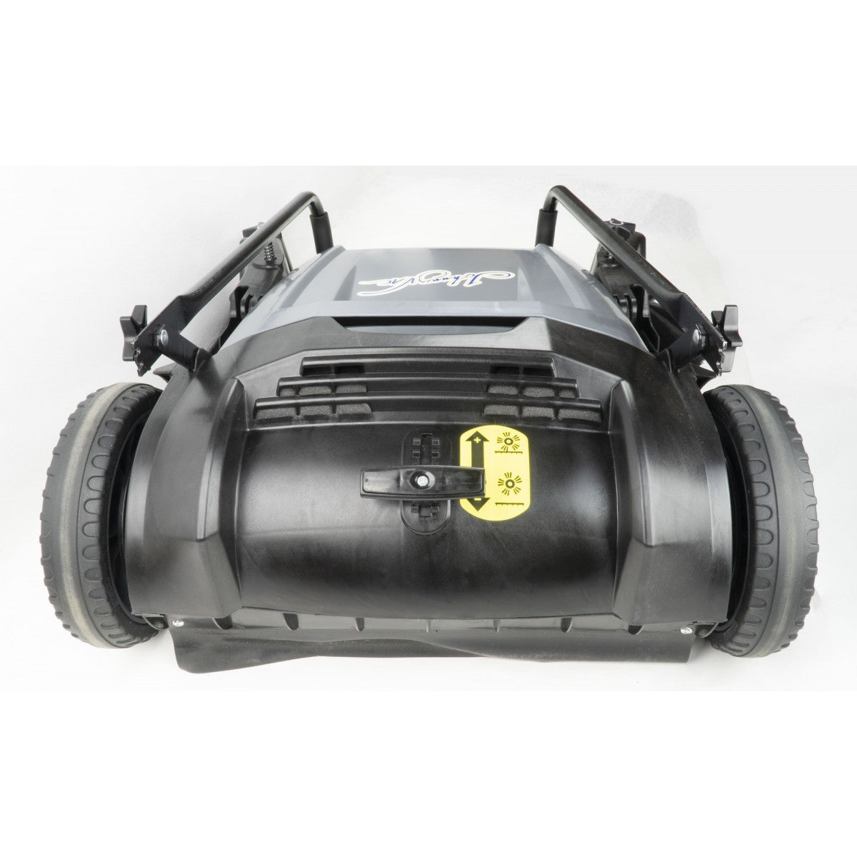 Close-up view of the back part of Johnny Vac Manual Floor Sweeper JV320

