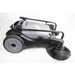Full body view of Johnny Vac Manual Floor Sweeper JV320 with handle downward on white background