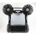 Upside down view showing the cleaning brushes of Johnny Vac Manual Floor Sweeper JV320

