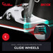 Motor Scrubber Shock wall and floor protection glide wheels, shown in detail