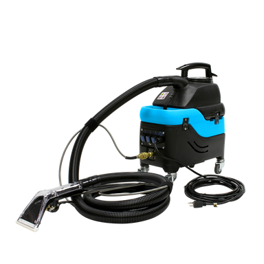 Mytee S-300H front left with tools on transparent background