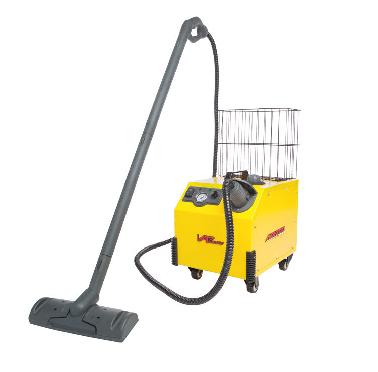 Full body view of Vapamore MR-750 Ottimo Heavy Duty Steam Cleaning System on white background.